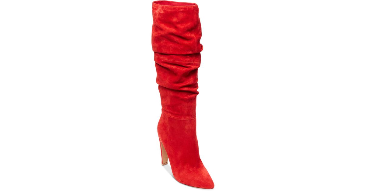 steve madden carrie boot red