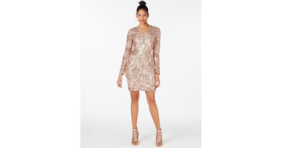 macys dresses rose gold