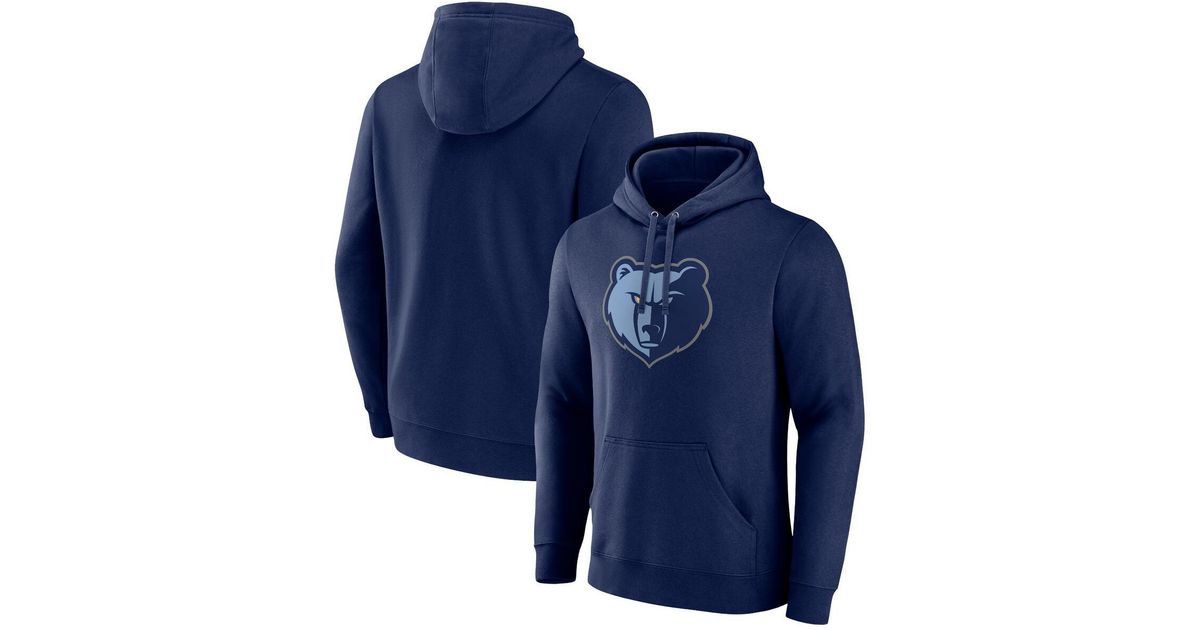 Fanatics Memphis Grizzlies Primary Logo Pullover Hoodie in Blue for Men Lyst