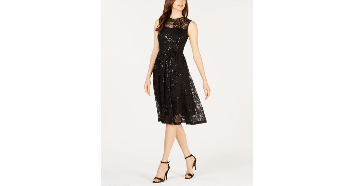calvin klein illusion fit and flare