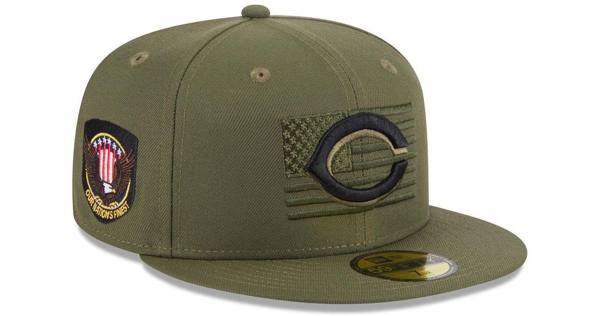 KTZ Green Cincinnati Reds 2023 Armed Forces Day Onfield 59fifty Fitted Hat for Men Lyst