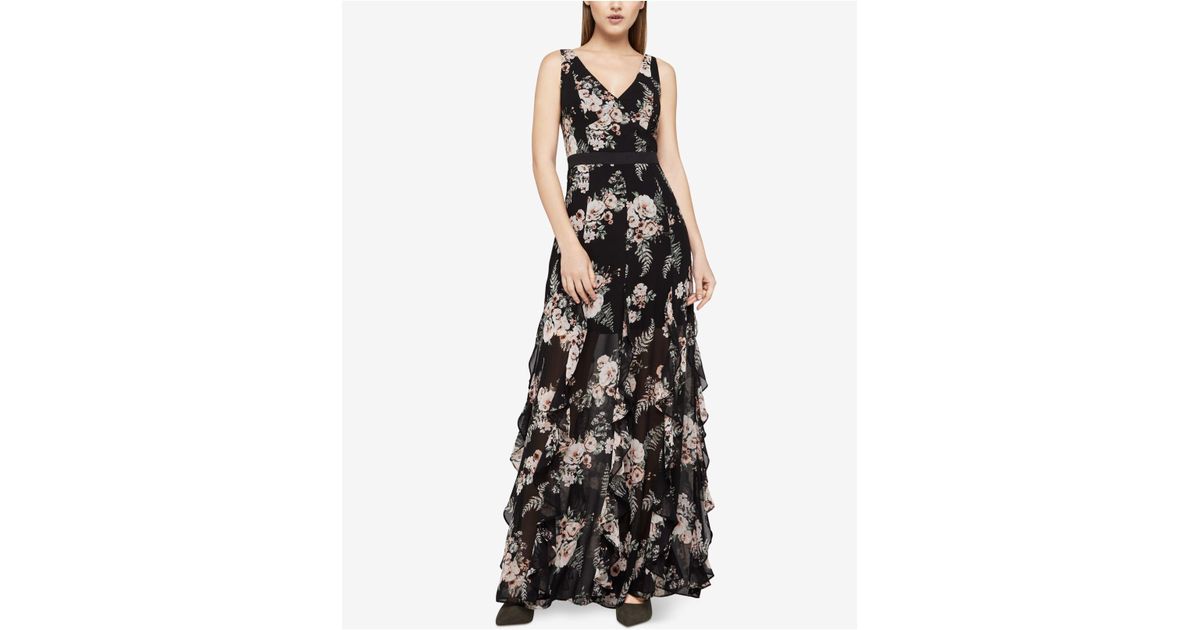 bcbgeneration ruffle maxi dress