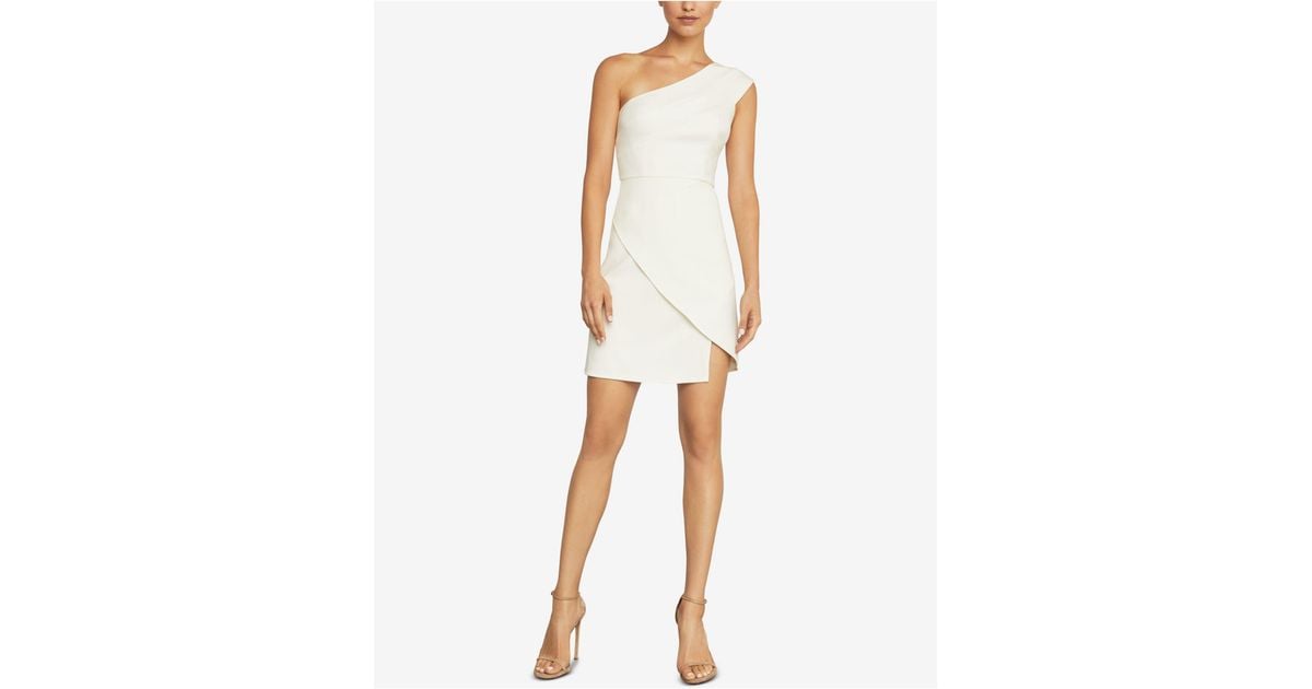 bcbg one shoulder dress