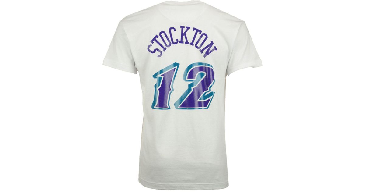 john stockton t shirt jersey