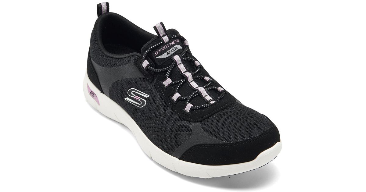 Skechers Lace Arch Fit Refine Her Best Arch Support Slipon Walking