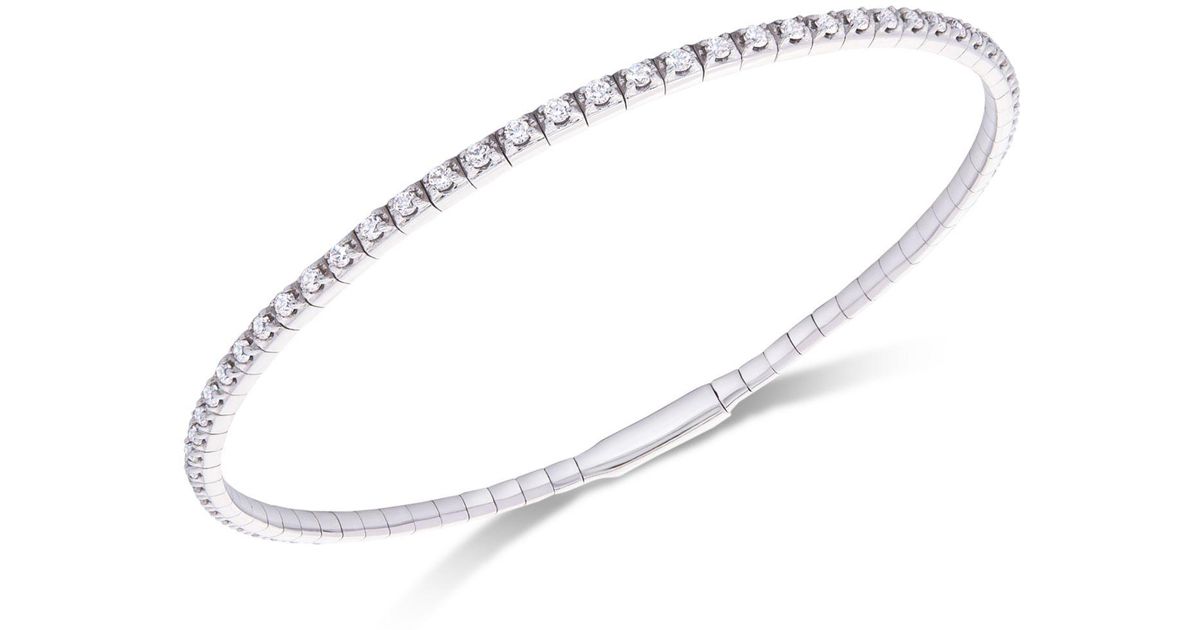 Wrapped in Love Diamond Flex Bangle Bracelet (1 Ct. T.w.) In 14k White
