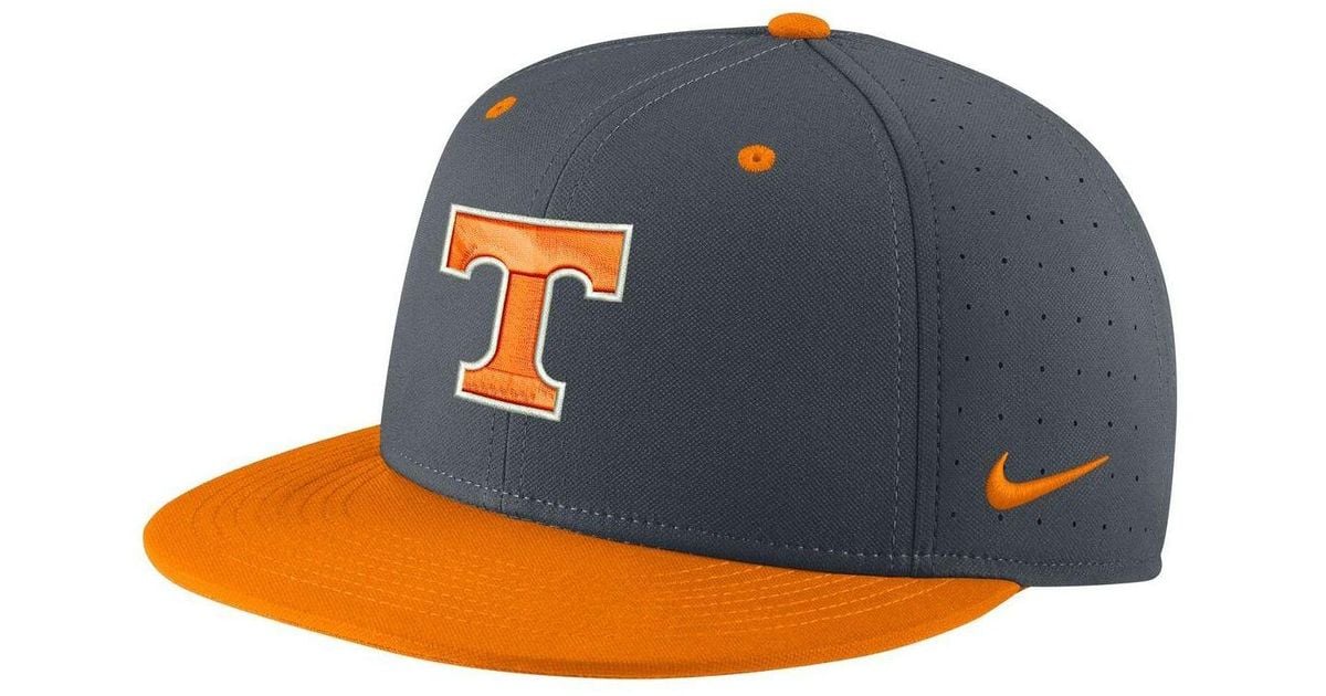 Nike Gray Tennessee Vols Aero True Baseball Performance Fitted Hat in