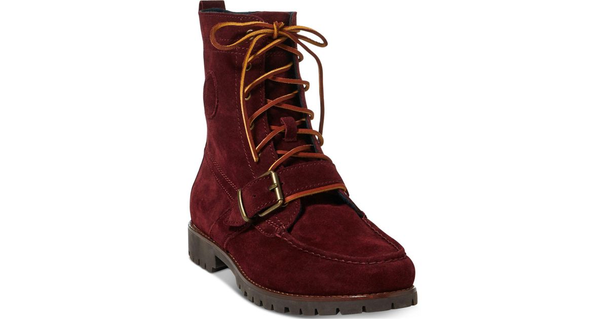 maroon polo boots