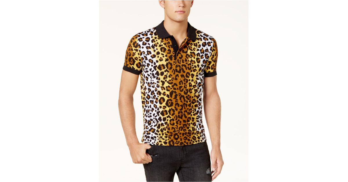tiger print polo