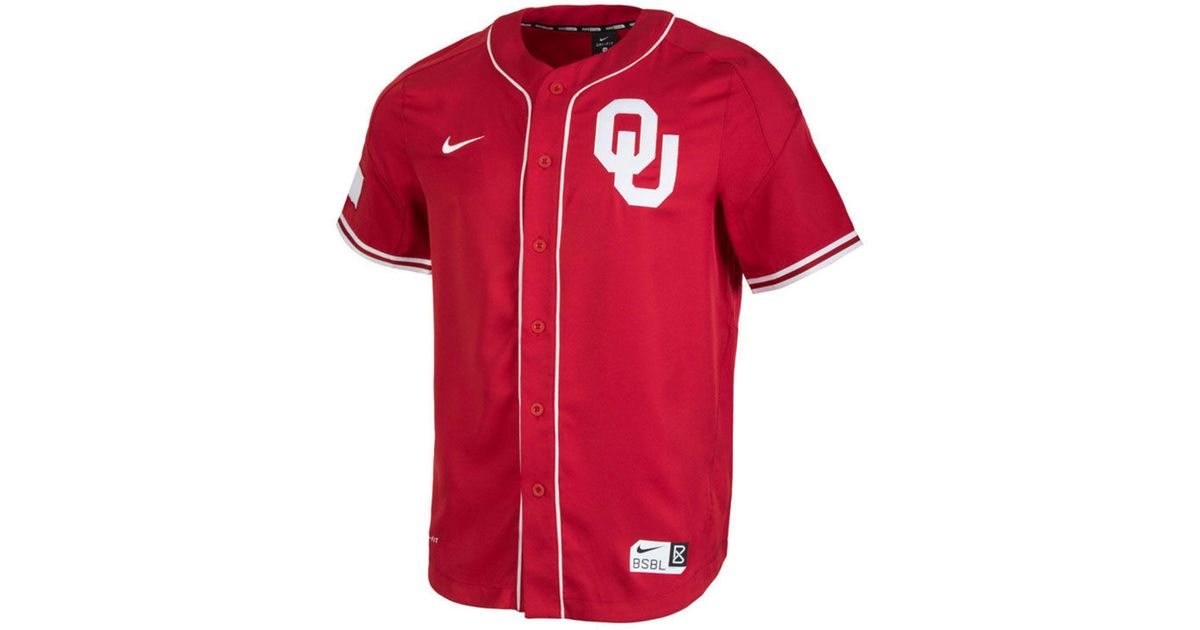 oklahoma sooners baseball jersey