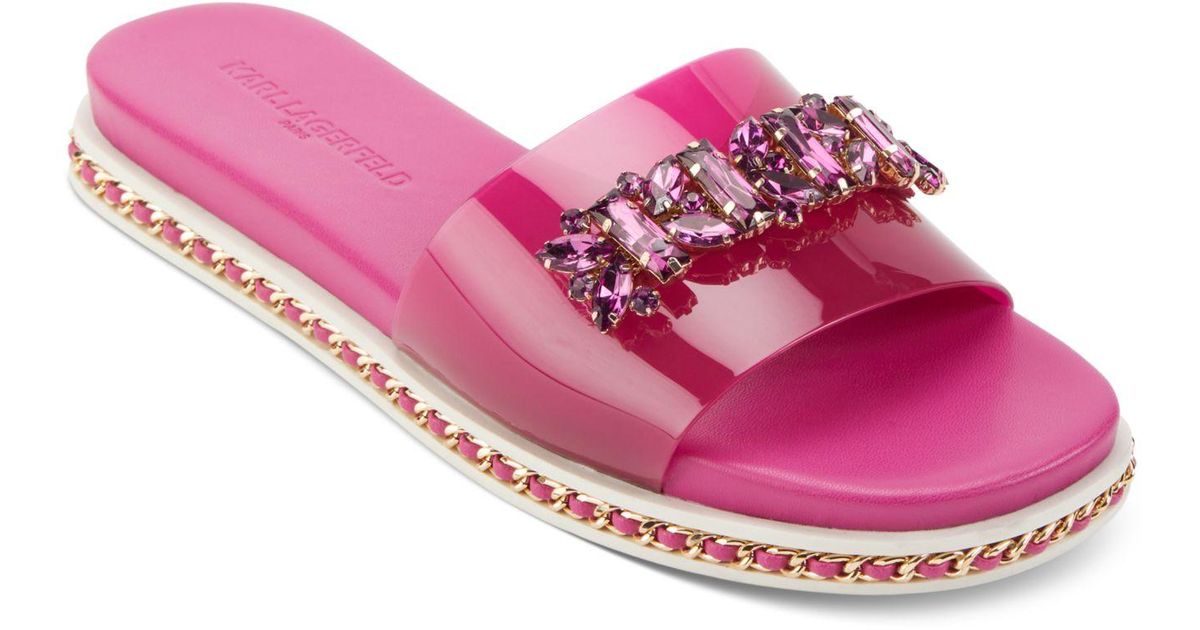 karl lagerfeld slide sandals