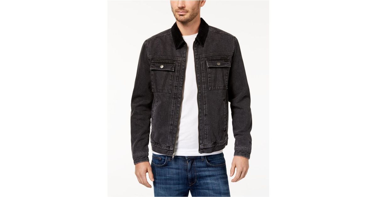 rvca black denim jacket