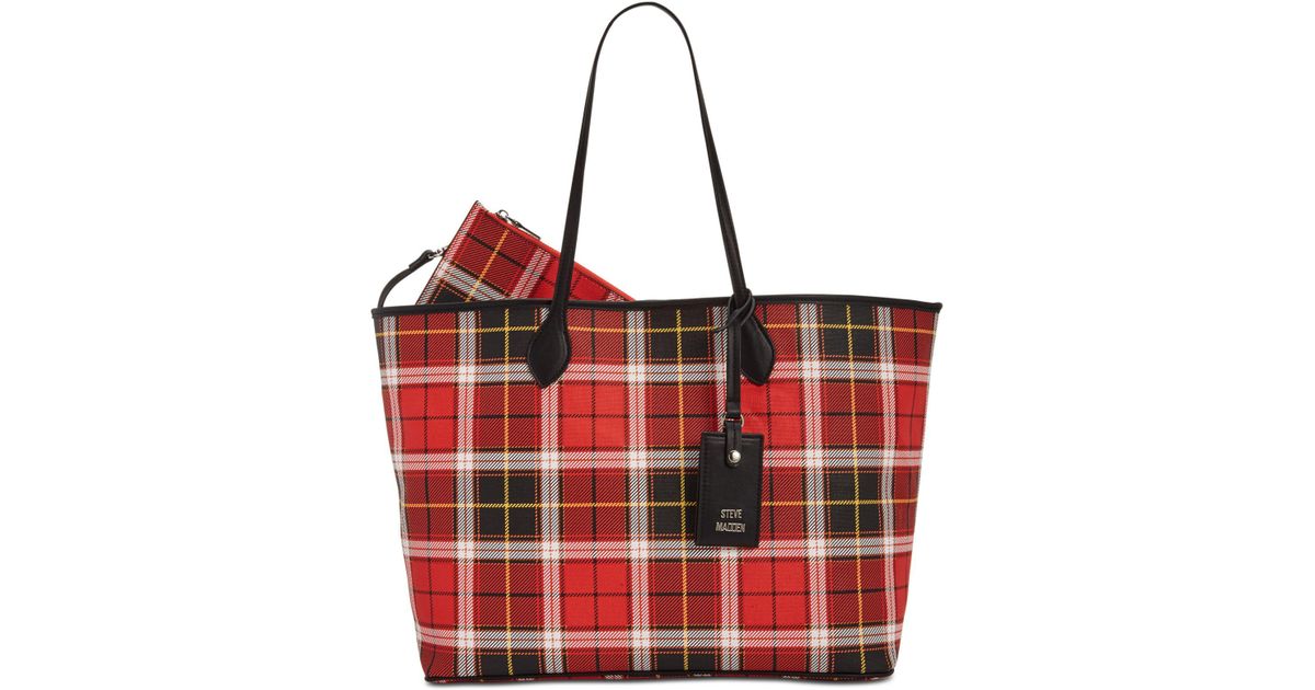 steve madden plaid bag