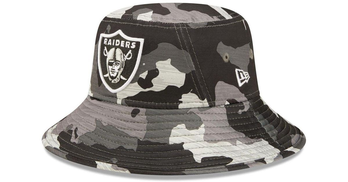 KTZ Synthetic Camo Las Vegas Raiders 2022 Nfl Training Camp Official Bucket Hat for Men | Lyst