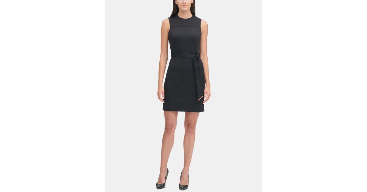 tommy hilfiger belted dress