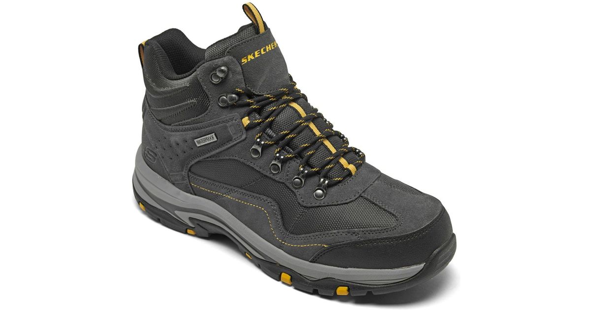 Skechers Suede Relaxed Fit - Trego - Pacifico Hiking Boots From Finish Line in Gray for Men - Lyst