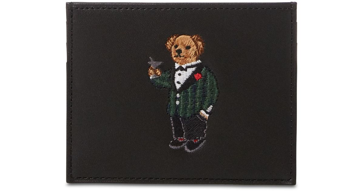 Polo Bear Leather Billfold Wallet