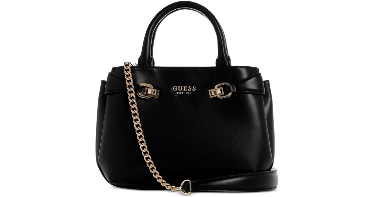 Guess Lorelei Mini Satchel Bag in Black