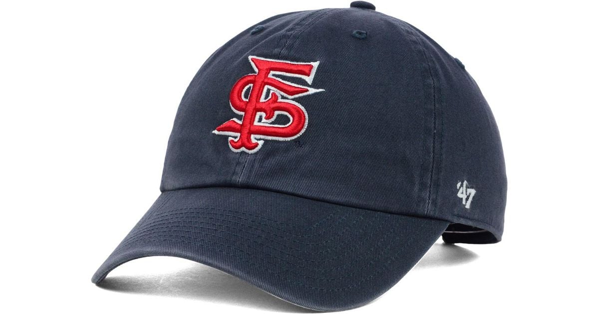 47 Brand Fresno State Bulldogs Ncaa Clean-up Cap in Blue for Men | Lyst