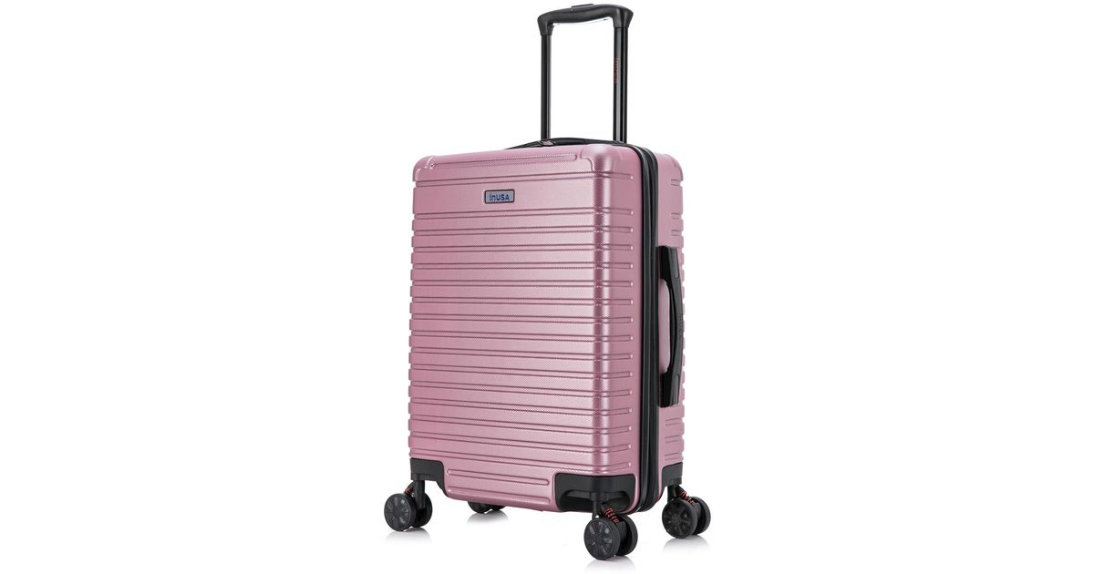 Pink Spinner InUSA Deep Lightweight Hardside Spinner luggage in Pink | Lyst