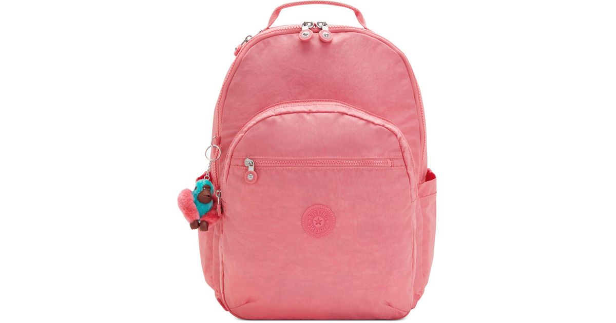Kipling Synthetic Seoul Go Xl Nylon Backpack in Pink Lyst