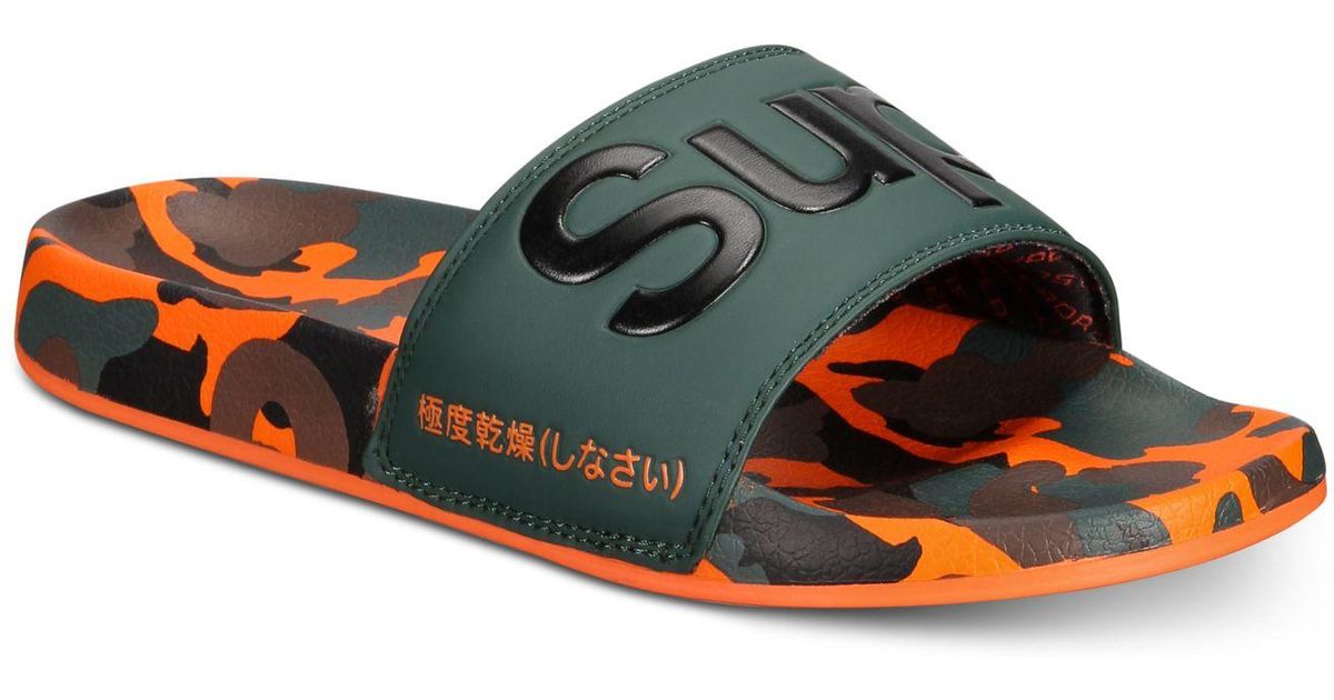 superdry camo slippers