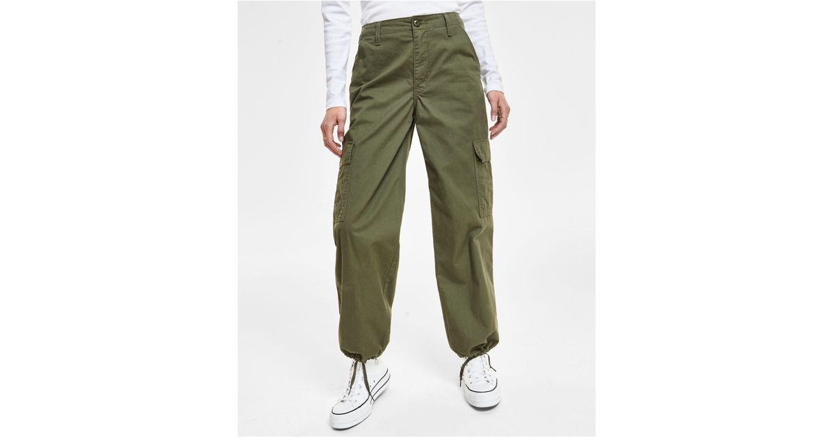 Levi's '94 Baggy Cotton High Rise Cargo Pants in Green | Lyst
