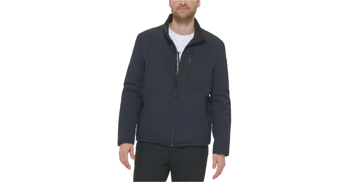 Calvin Klein Fleece Men?s Infinite Stretch Soft Shell Jacket With