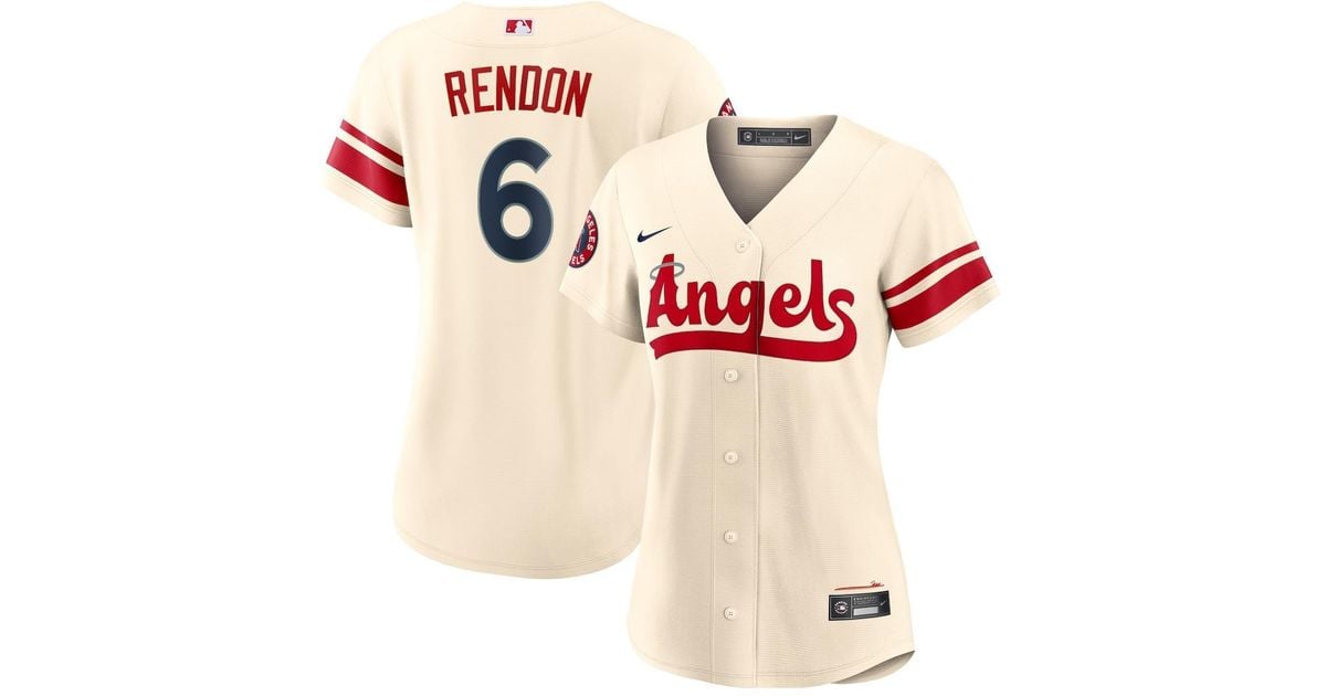 Nike Anthony Rendon Los Angeles Angels City Connect Replica Player Nike Cream Anthony Rendon Los Angeles Angels City Connect Replica Player Jersey 