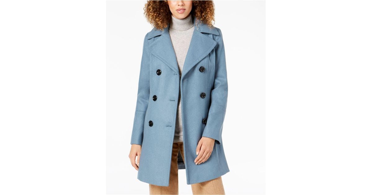 anne klein double breasted coat