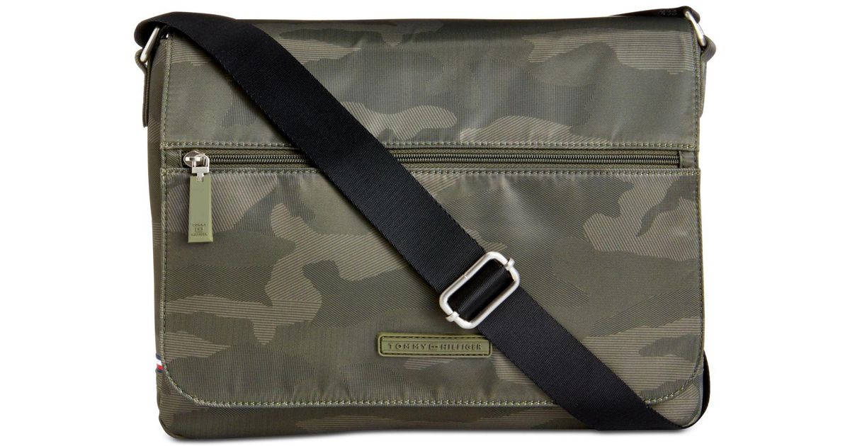 tommy hilfiger camo bag