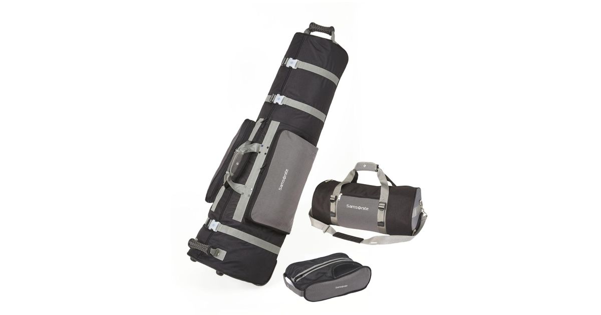 Samsonite Deluxe 3 Piece Golf Travel Set in Black Lyst