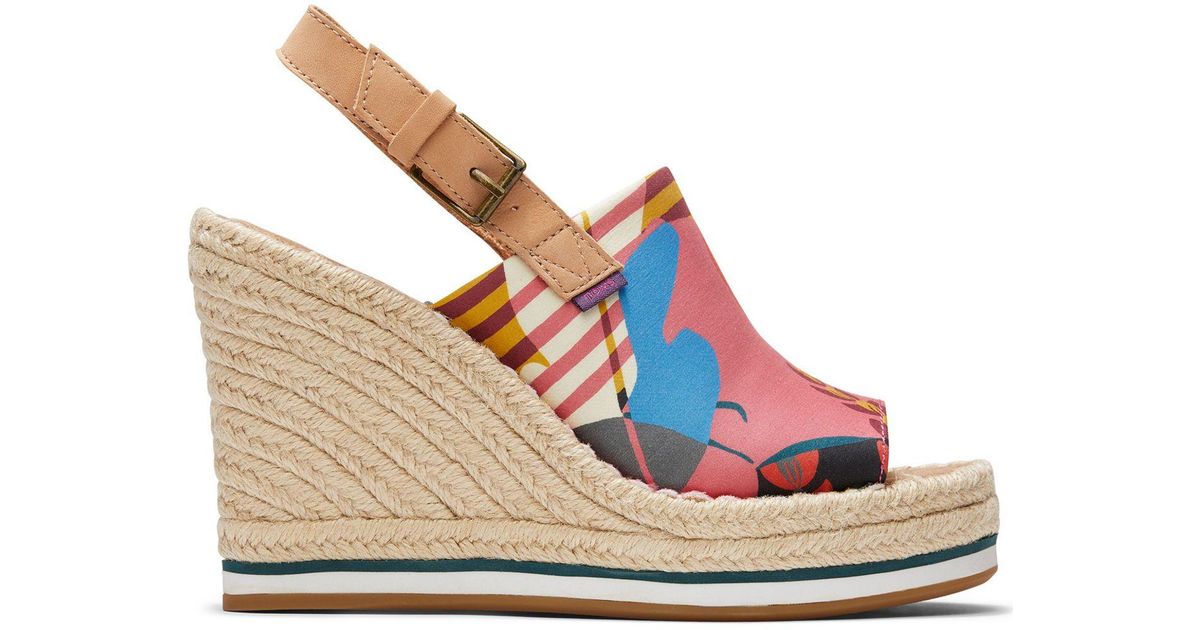 toms michelle espadrille wedge pump