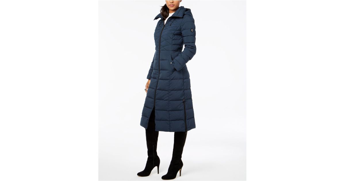 maxi quilted coat