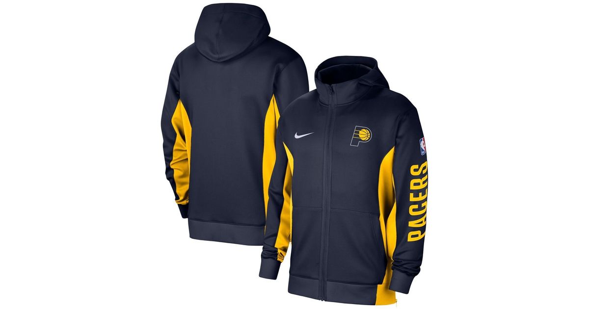 Nike Indiana Pacers 2023/24 Authentic Showtime Full-zip Hoodie in Blue ...