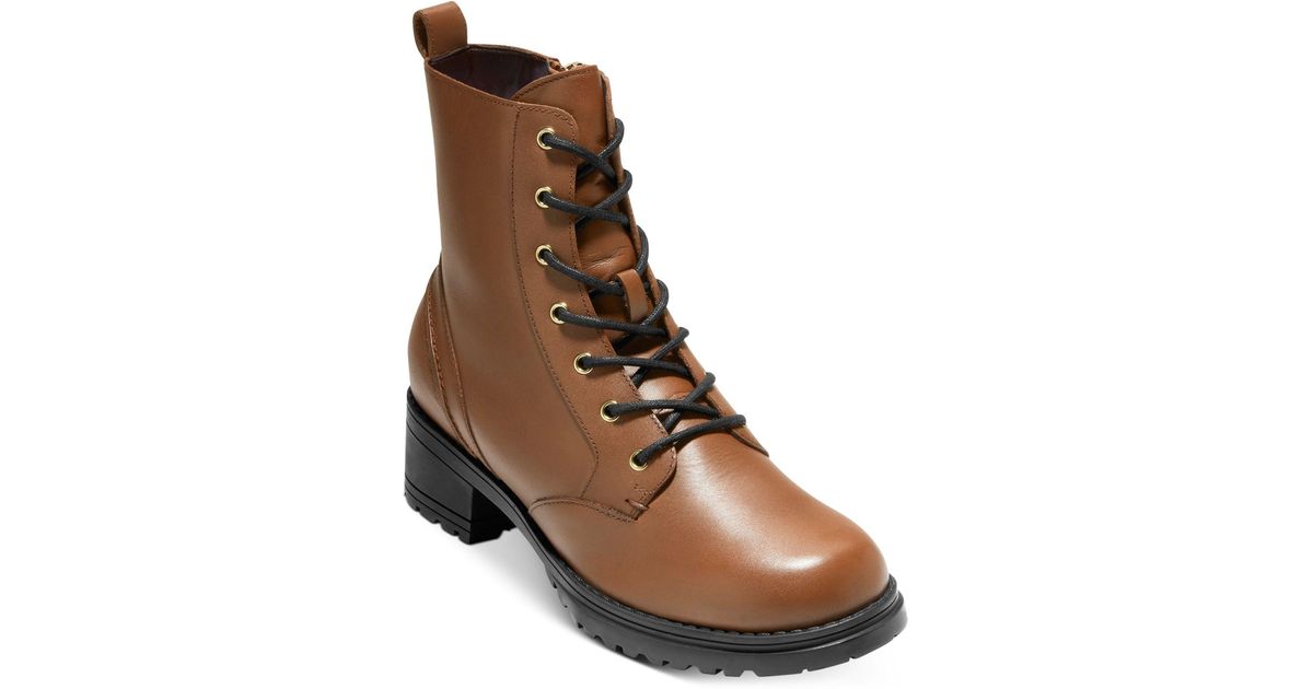 camea waterproof leather combat boot