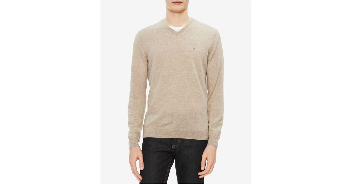 calvin klein extra fine merino wool sweater