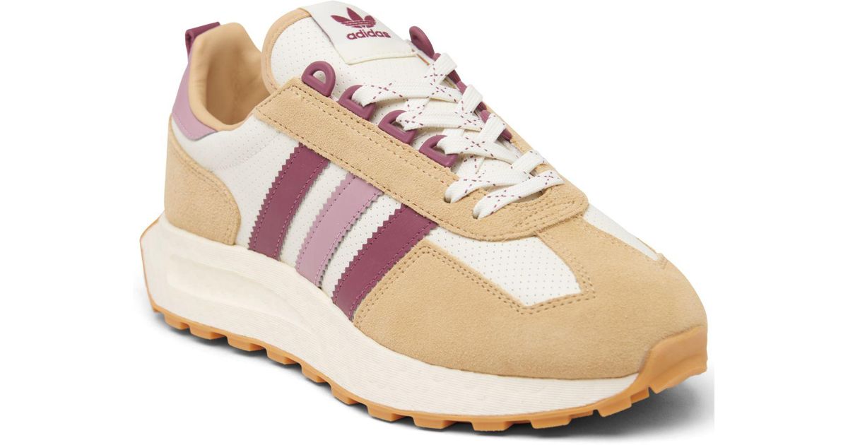 adidas Suede Originals Retropy E5 Casual Sneakers From Finish Line in Natural | Lyst