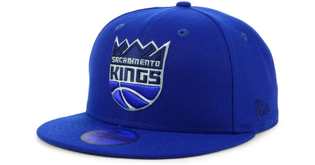 Men's New Era Cap NBA Sacramento Kings Royal Blue 59FIFTY Hat