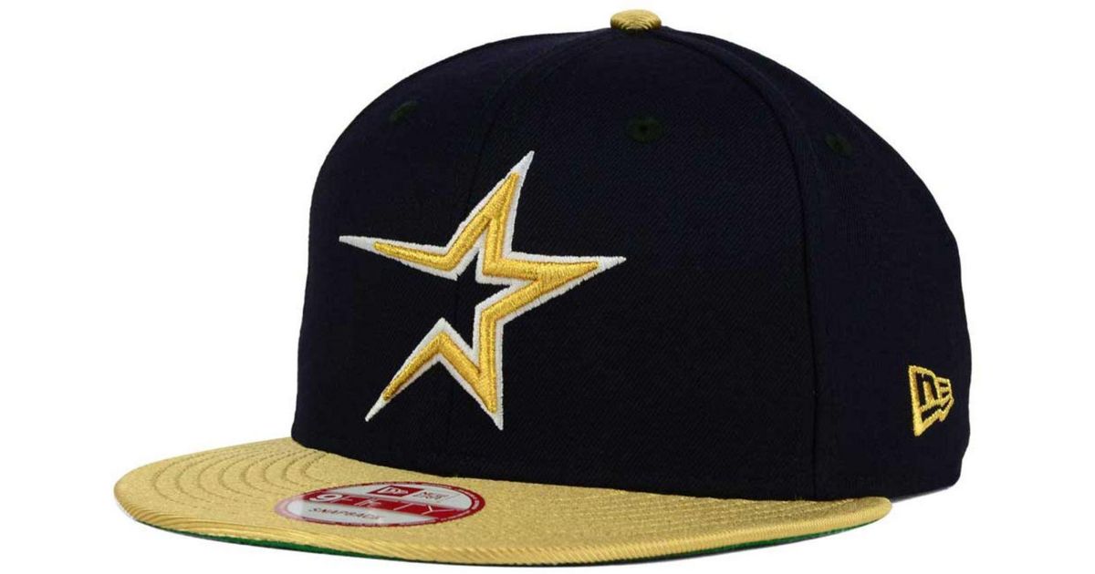 astros gold hat