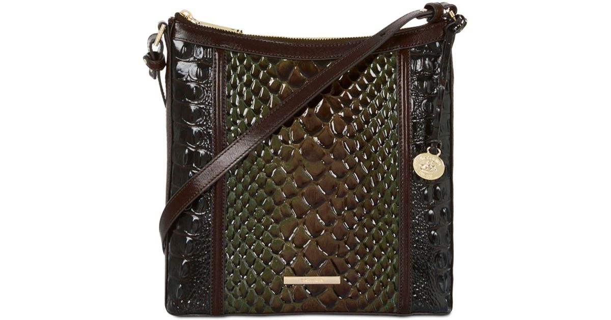 Brahmin Small Katie Leather Crossbody in Black Lyst
