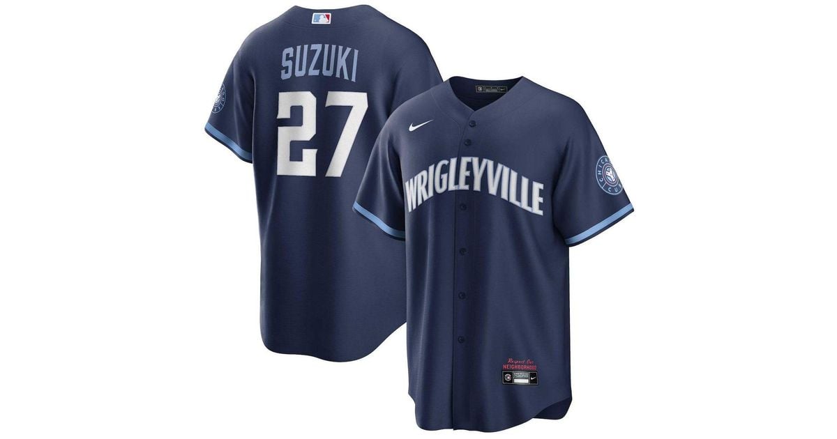 Nike Seiya Suzuki Navy Chicago Cubs City Connect Replica Player Jersey