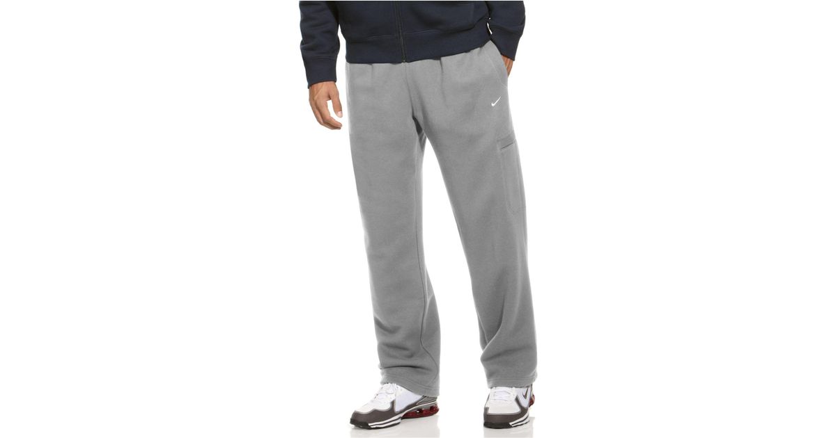 grey nike fleece sweatpants