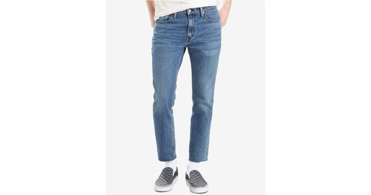 Levi's Men's 511tm Slim-fit Cropped Raw-hem Jeans in Blue for Men | Lyst