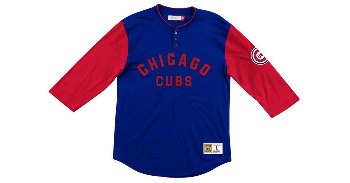mitchell and ness cubs shirt