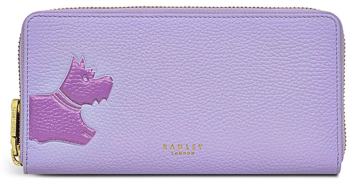 Radley Radley Stamp Mini Zip Around Wallet in Purple Lyst