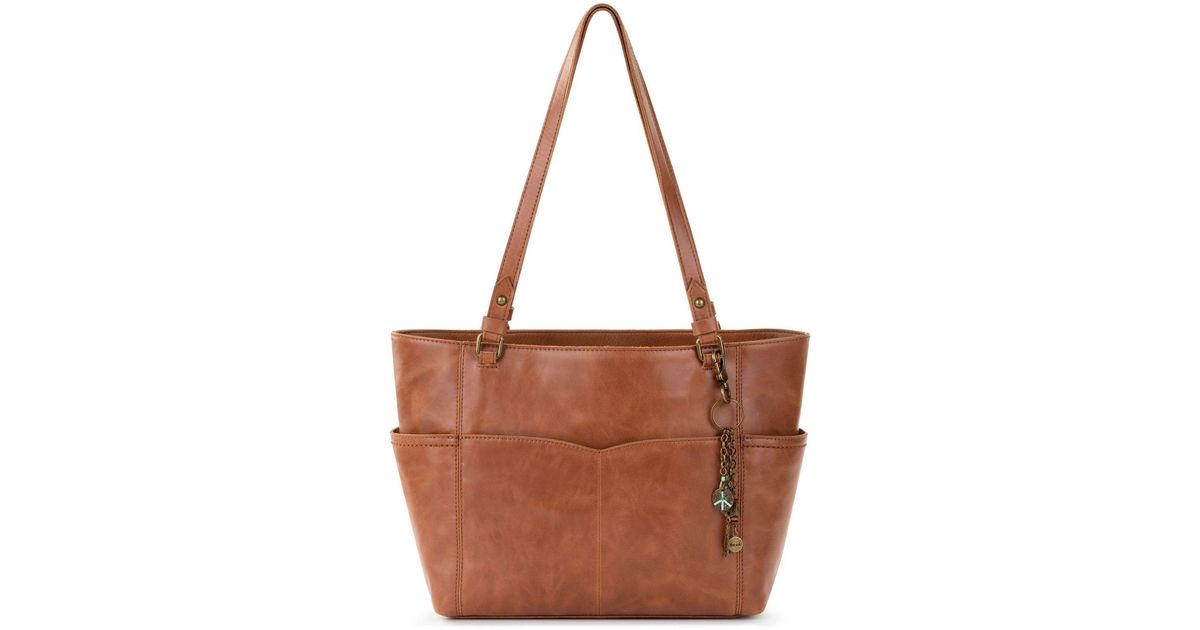 The Sak Sequoia Leather Tote in Brown Lyst