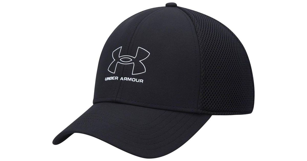 Under Armour Synthetic Black Driver Mesh Isochill Flex Hat for Men Lyst