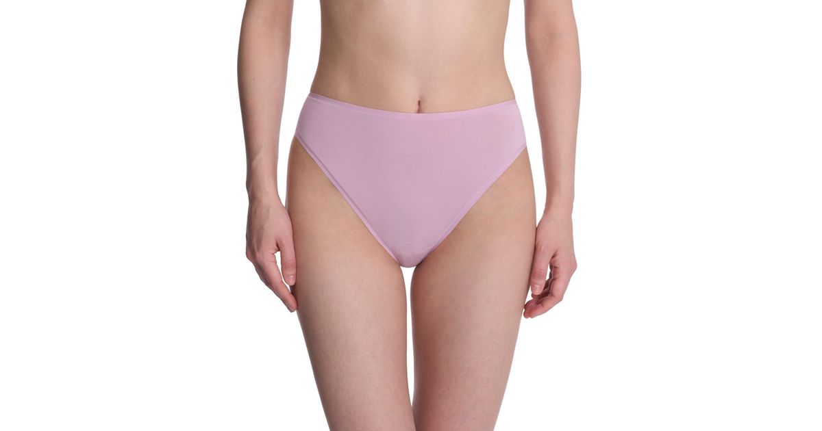 Natori Bliss Bare Cotton High-cut Brief Underwear 772346 in Purple
