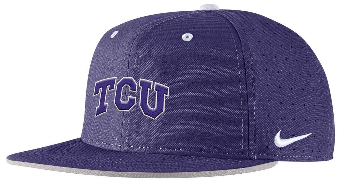 Java Blu Tcu Nike Tcu Horned Frogs On-field True Performance Baseball Fitted Hat in ...